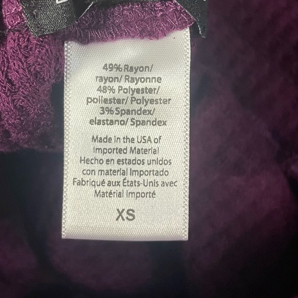 Beyond Yoga Free Style Wide Leg Pants Waffle Knit Aubergine Purple NWT - Picture 9 of 11